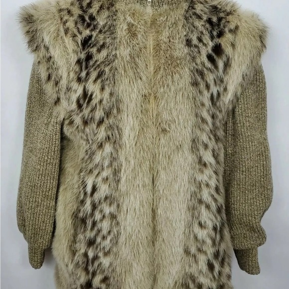 Monterey Fashions Faux Fur Women's Coat Size 8 Animal Print USA Mob Wife - Picture 7 of 11